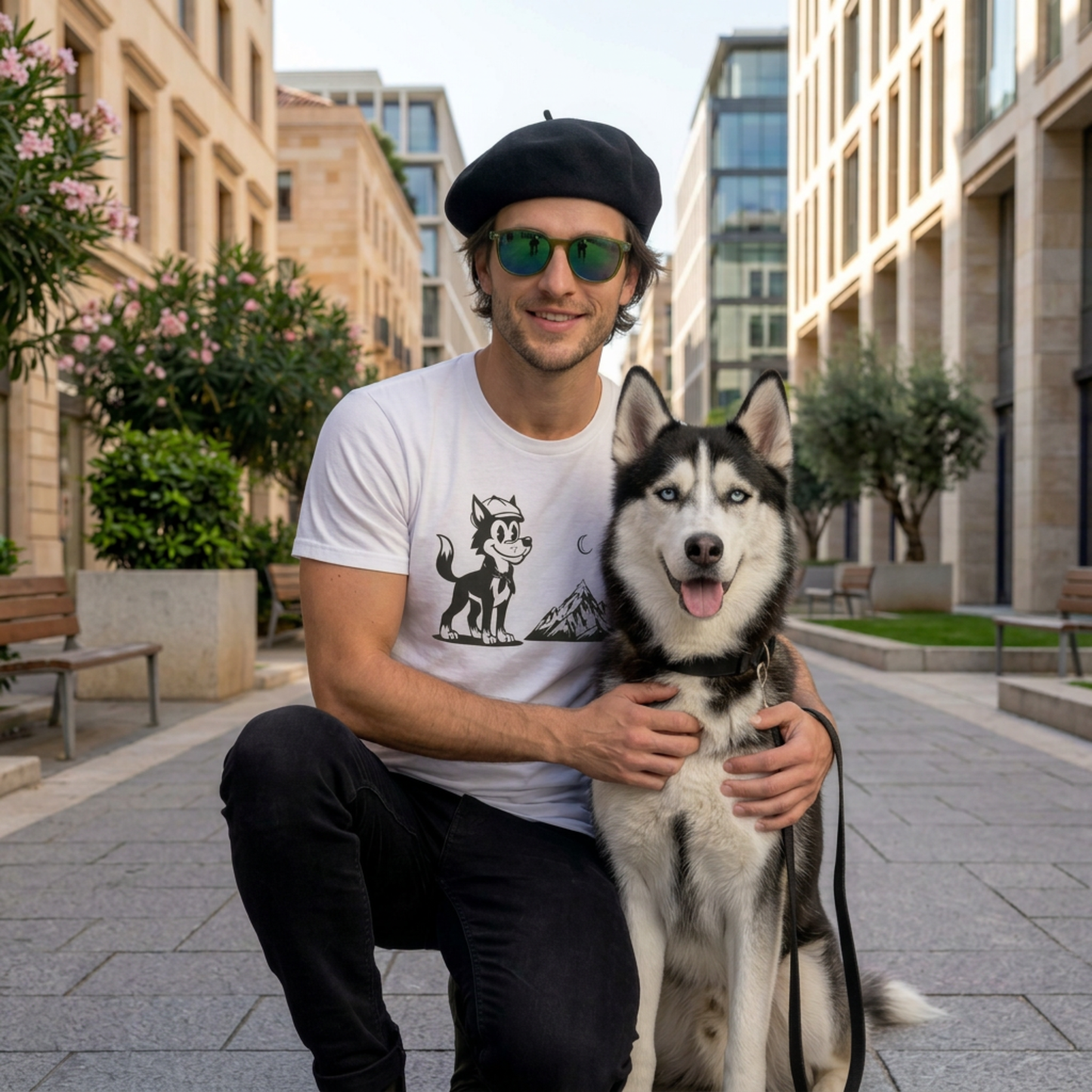 Retro Wolf Graphic T-Shirt | Unisex 90s Cartoon Streetwear & Indie Aesthetic Tee